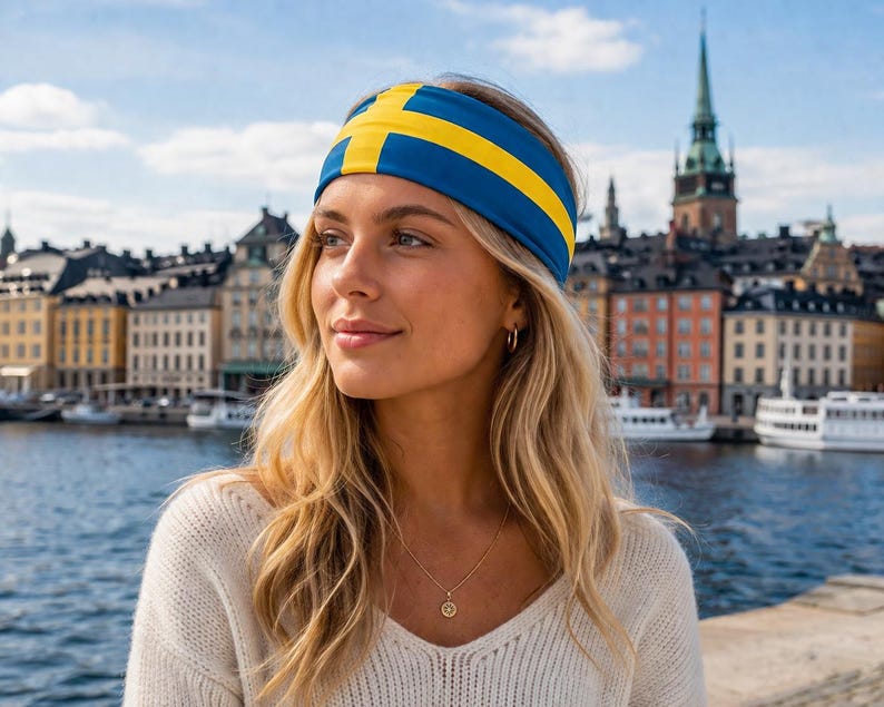 Svenskt Set: Pannband + Halsduk (2-pack) 🌟