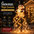 🎄49 % RABATT🎄 Magisk snögubbe-fontän – LED-julbelysning för trädgården med flödande snöflingeeffekt❄️