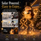 🎄49 % RABATT🎄 Magisk snögubbe-fontän – LED-julbelysning för trädgården med flödande snöflingeeffekt❄️