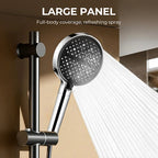 🔥 Højtryksbruser med justerbar stråle – 15 cm panel og 8 positioner for den ultimative bruseoplevelse! 🚿✨