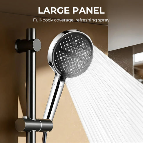 🔥 Højtryksbruser med justerbar stråle – 15 cm panel og 8 positioner for den ultimative bruseoplevelse! 🚿✨