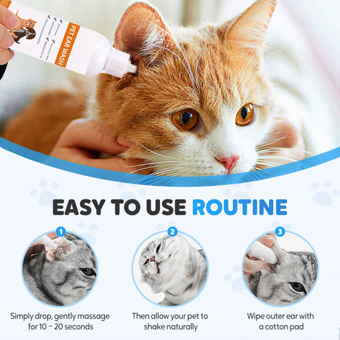 🐾✨ Öronrengörare för Hundar & Katter – Köp 2 Få 1 Gratis (3-pack)