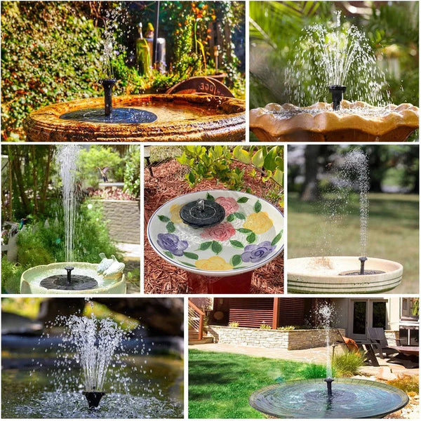 🌞Ny ankomst 50% RABAT!⛲Kompakt soldrevet fuglefontænepumpe – Hold din have i live!🏖️