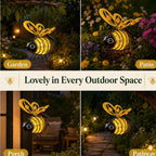 🌙🍃🪴 TIDBEGRÄNSAD 50% RABATT! Hängande solcellsbilampa – Varmt bärnstensfärgat sken, flimmerfritt, perfekt för trädgårdsfester, camping eller barnrum – Sprid glädje dag och natt 🌞🌜